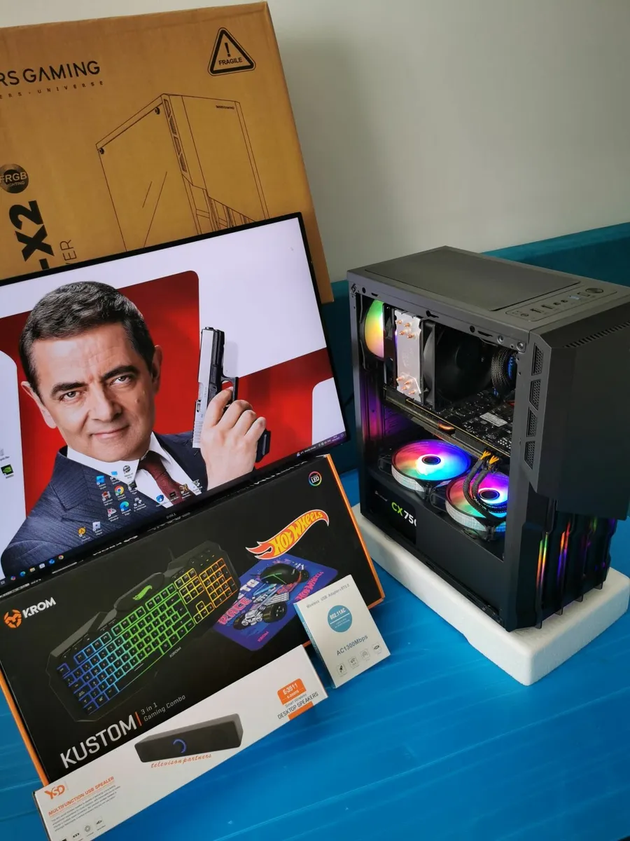 PC GAMING COMPUTER MONITOR 1 TB SSD 8 FANS LED - Image 1