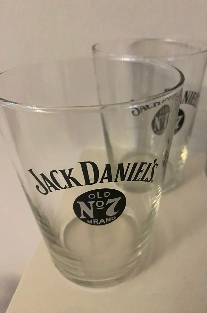 Rare Jack Daniel’s 1/2 Litre Glasses Set (2) - Image 2