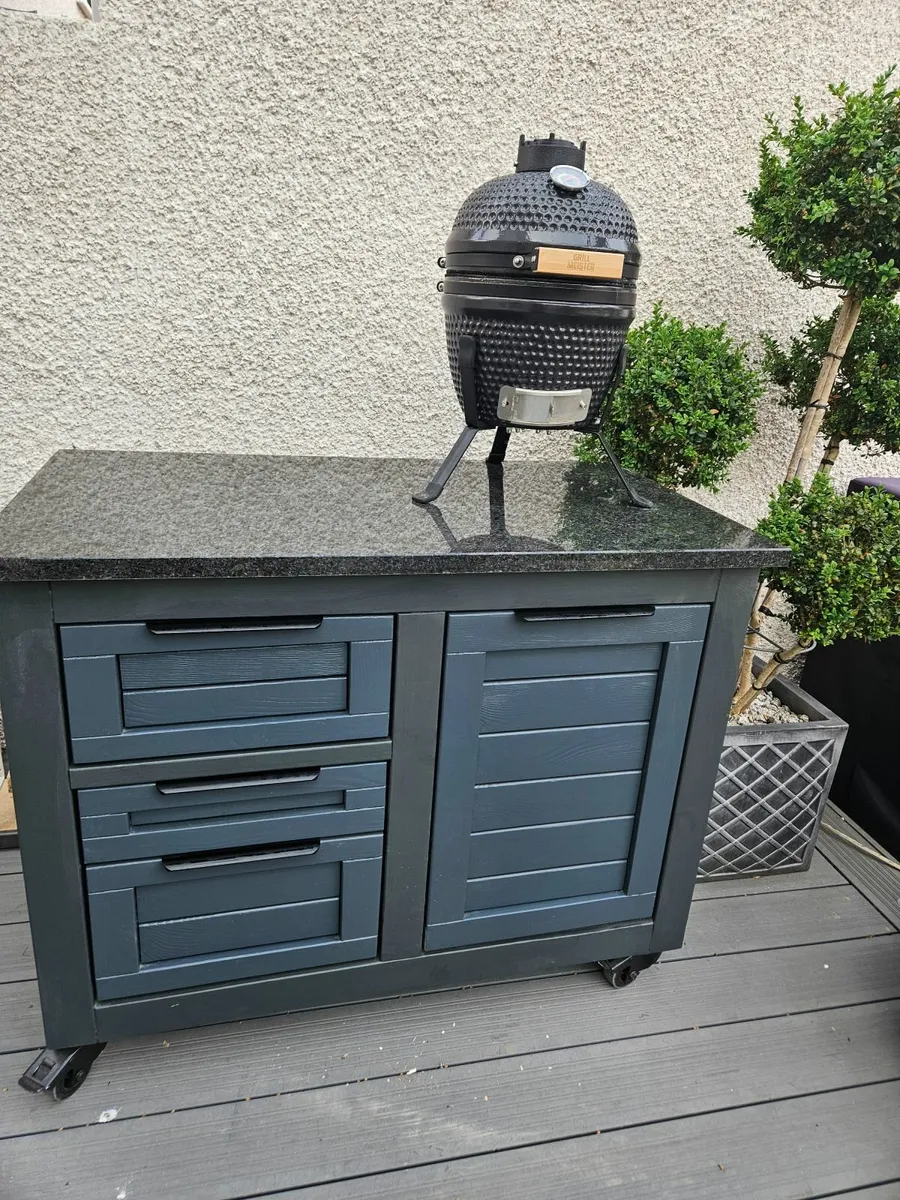 Kamado bbq grill table - Image 1