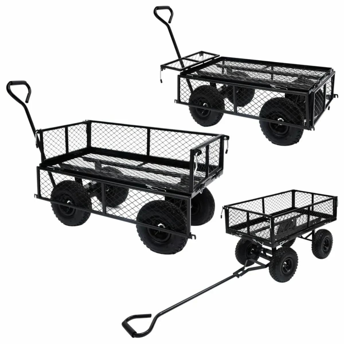 Garden Hand Trolley Black 250 kg - Image 3