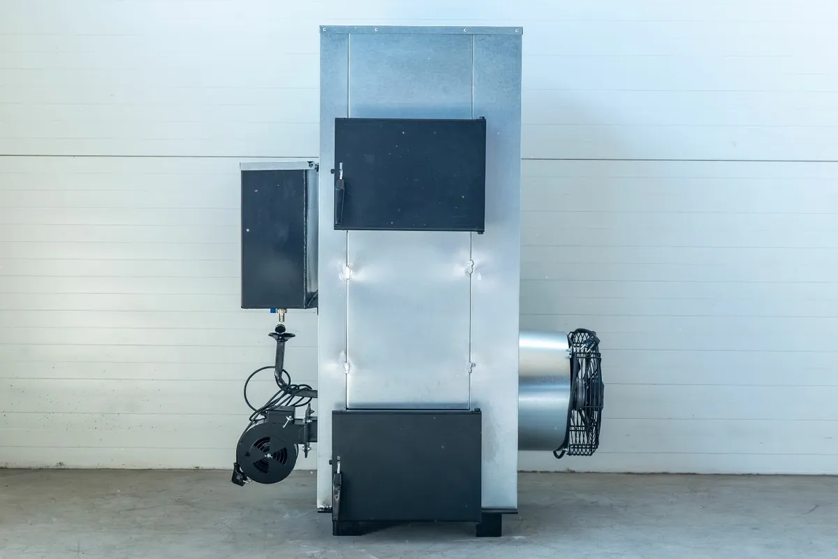 NG30 kw air heater (up to 400 m2) forusedoil+wood - Image 2