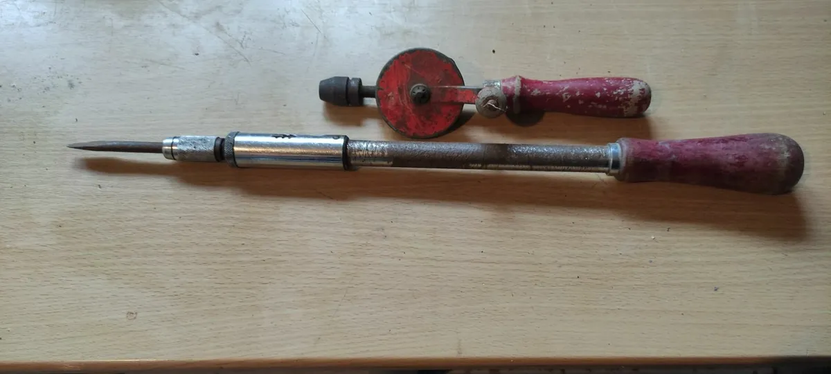 Antique Screwdriver and Drill