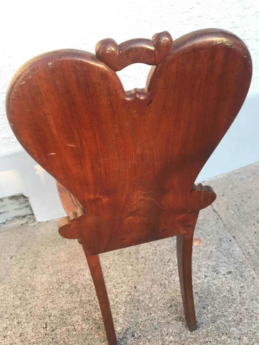 Antique hall chair - Image 3