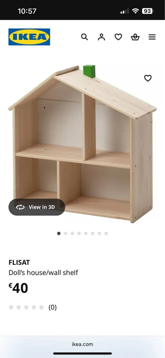 Shelving unit, doll-house shape from IKEA - Image 3