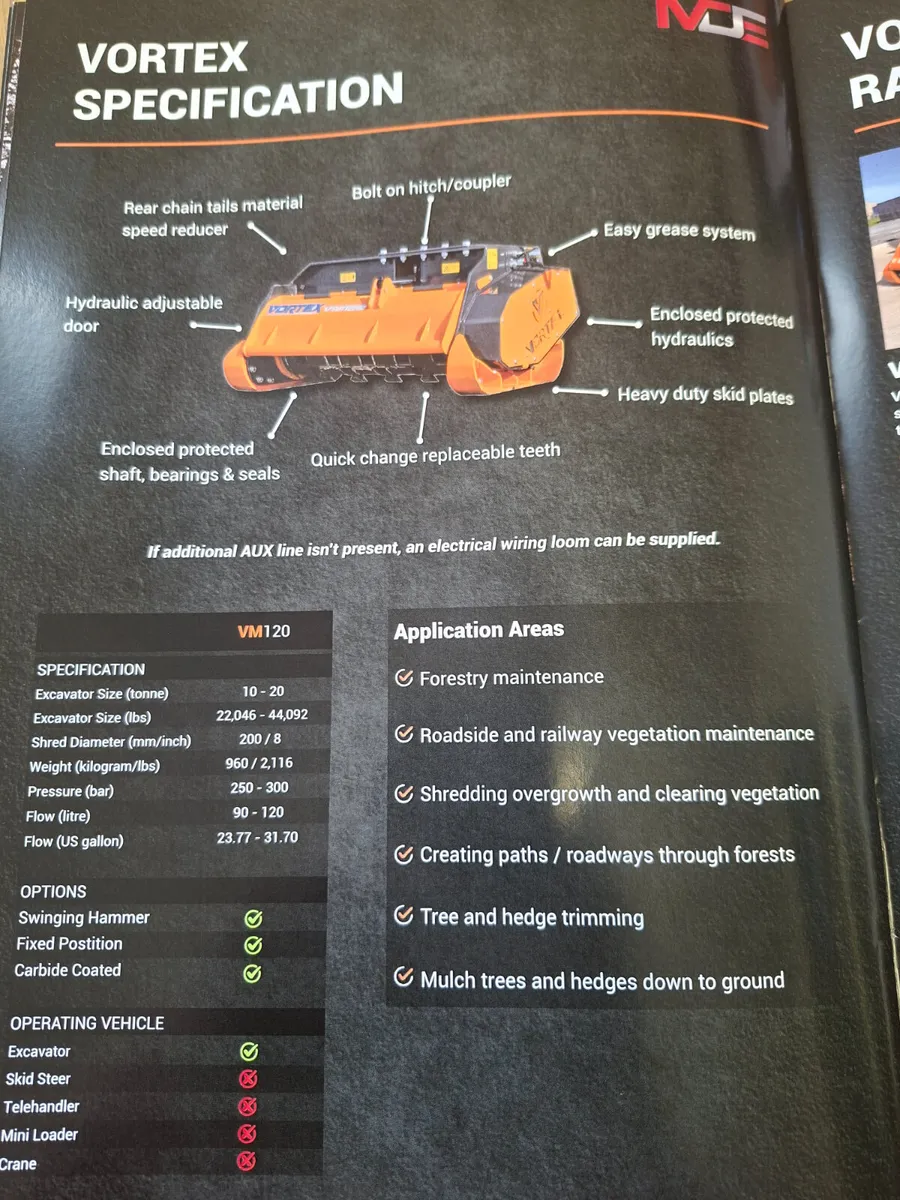 Vortex mulchers for 13 to 20 tonne digger - Image 4