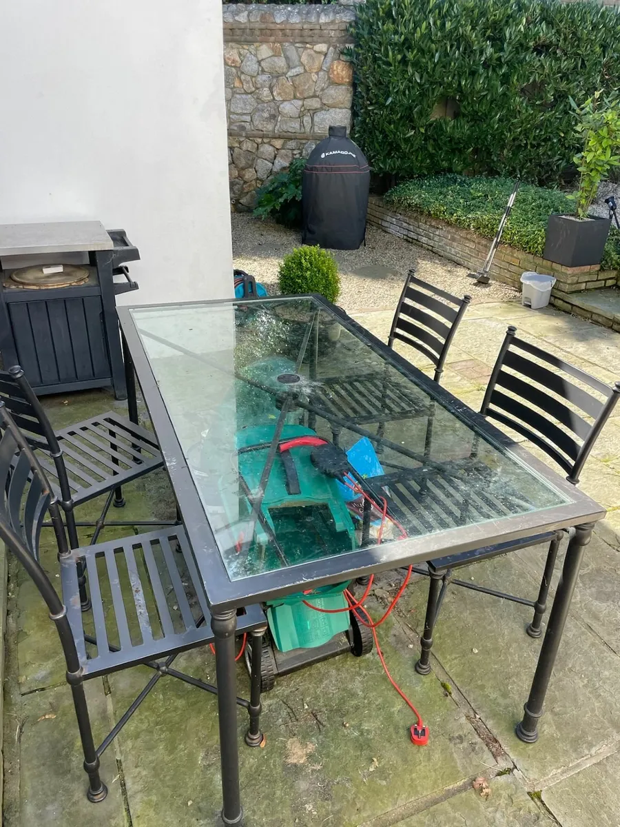 Patio table and chairs