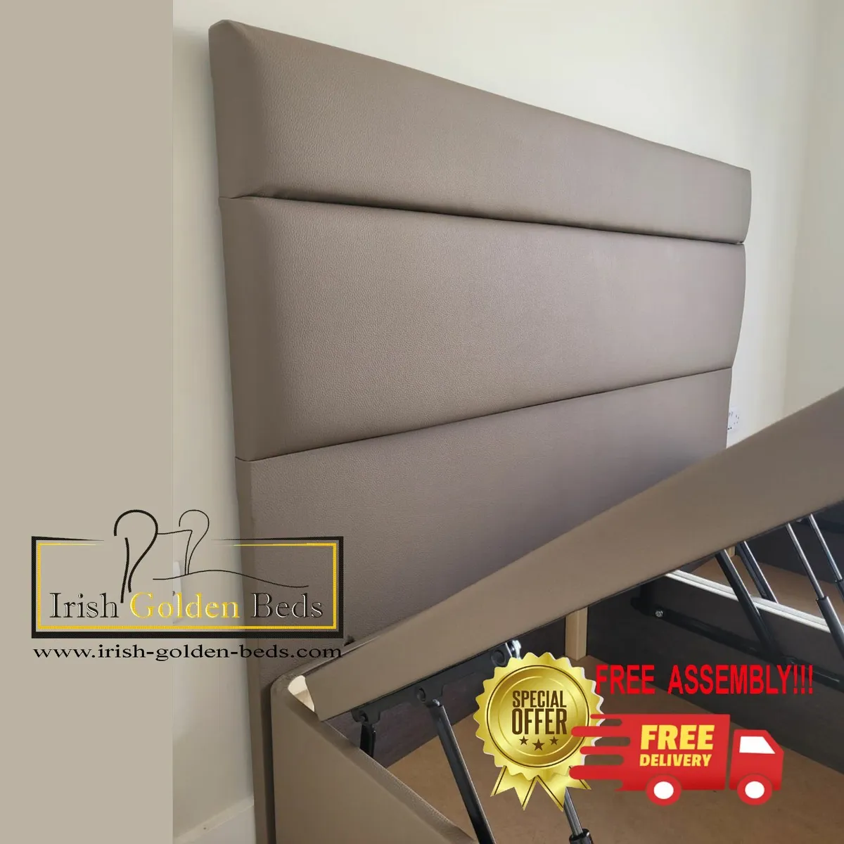 bed frame and headboard, free delivery - Image 1