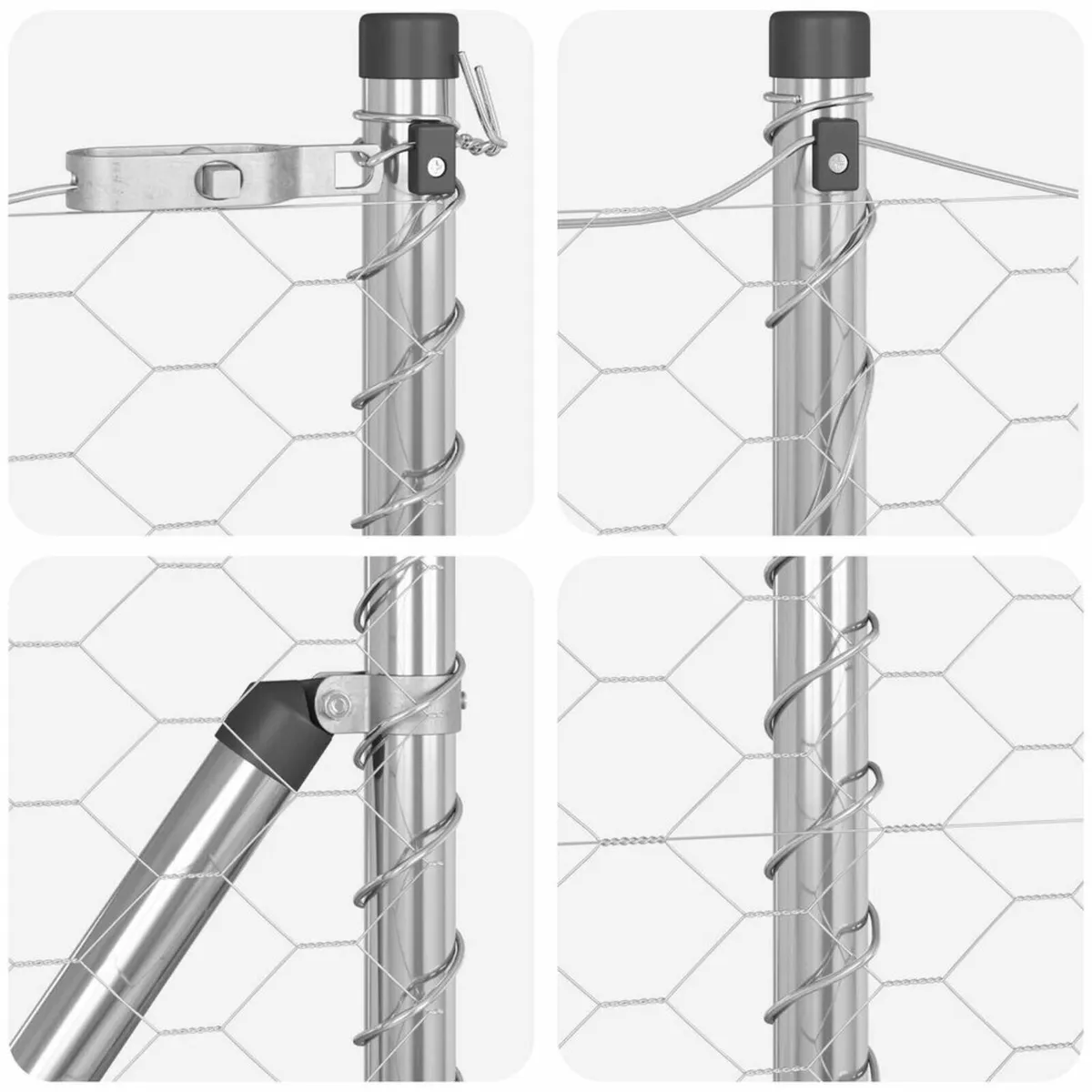 Hexagon Fence 0.4x50 m Galvanised Steel - Image 4