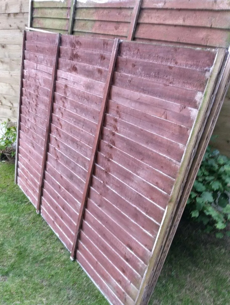Used Garden Fence Panels - Image 1