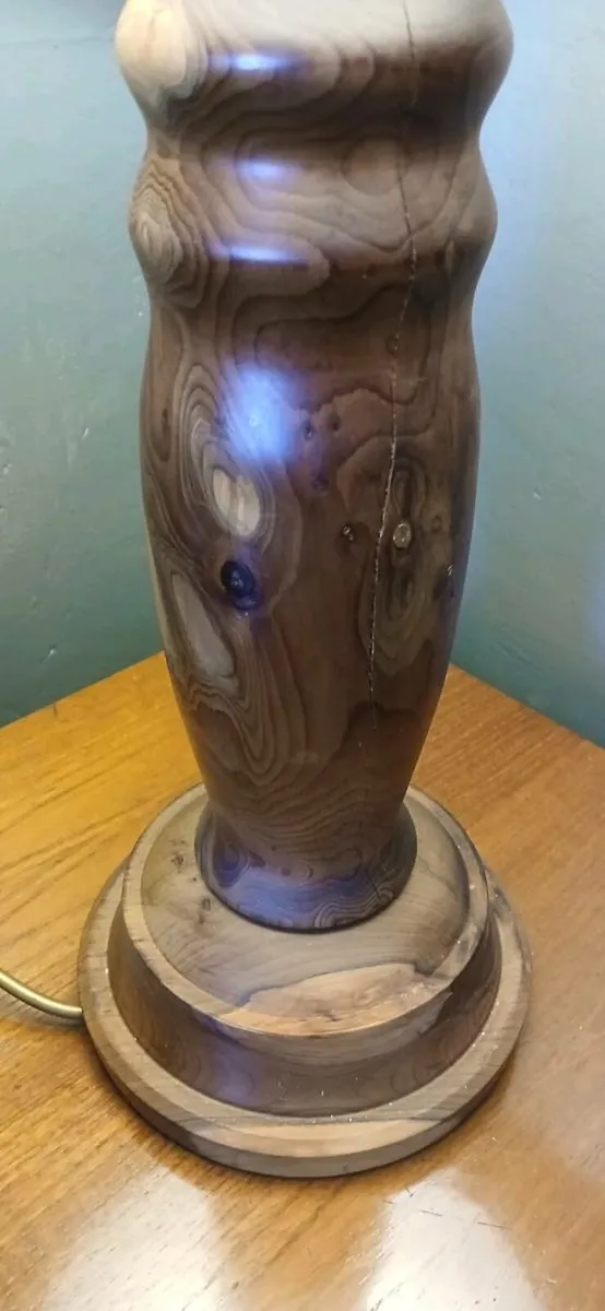 Vintage Wooden Table Lamp - Image 3