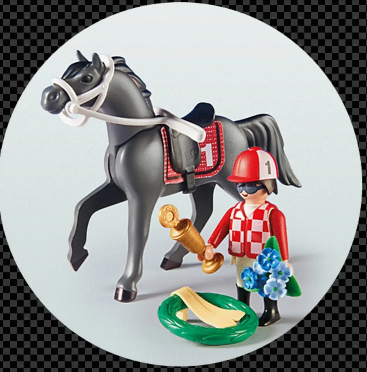 PLAYMOBIL  Country 9261 Horse Jockey Rosette - Image 2
