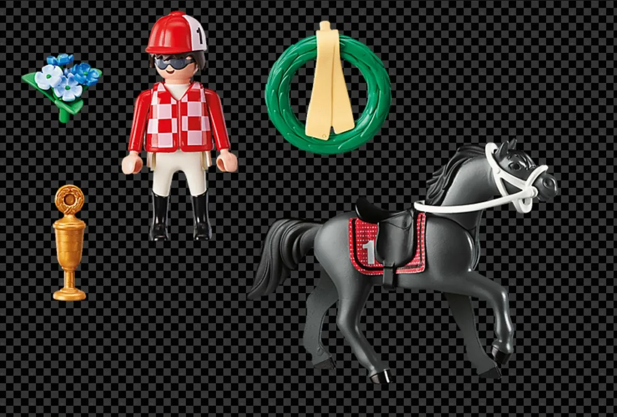 PLAYMOBIL  Country 9261 Horse Jockey Rosette - Image 3