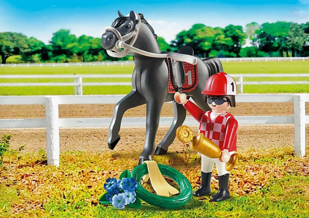 PLAYMOBIL  Country 9261 Horse Jockey Rosette - Image 4