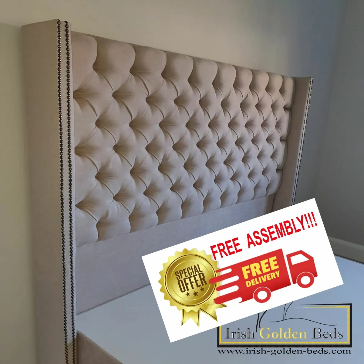 bed frame and headboard, free deliver - Image 4