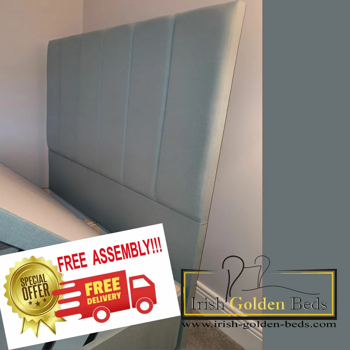 bed frame and headboard, free delivery - Image 2