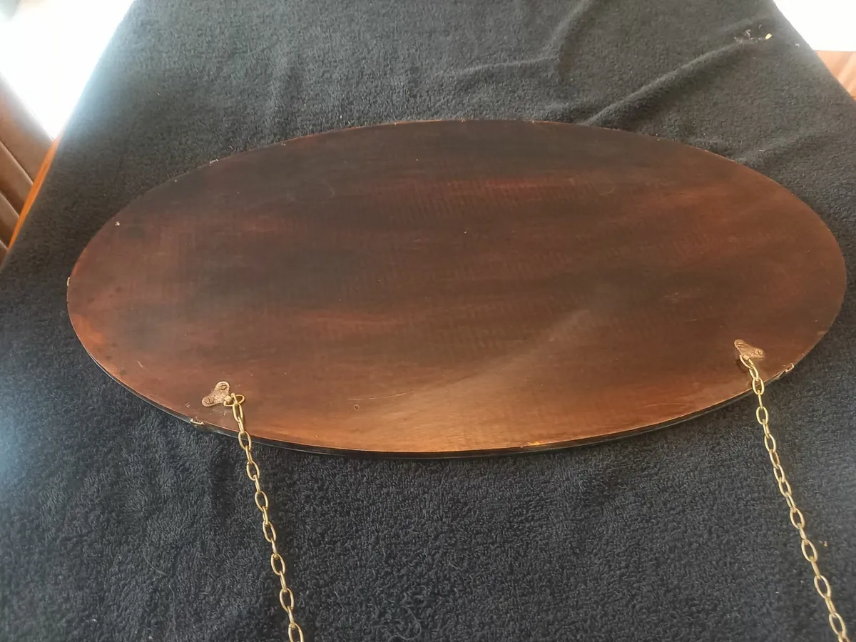 Vintage oval mirror - Image 3