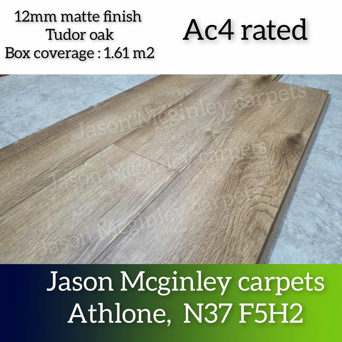 12mm Matte Finish Laminated Click Flooring - Free - Image 1