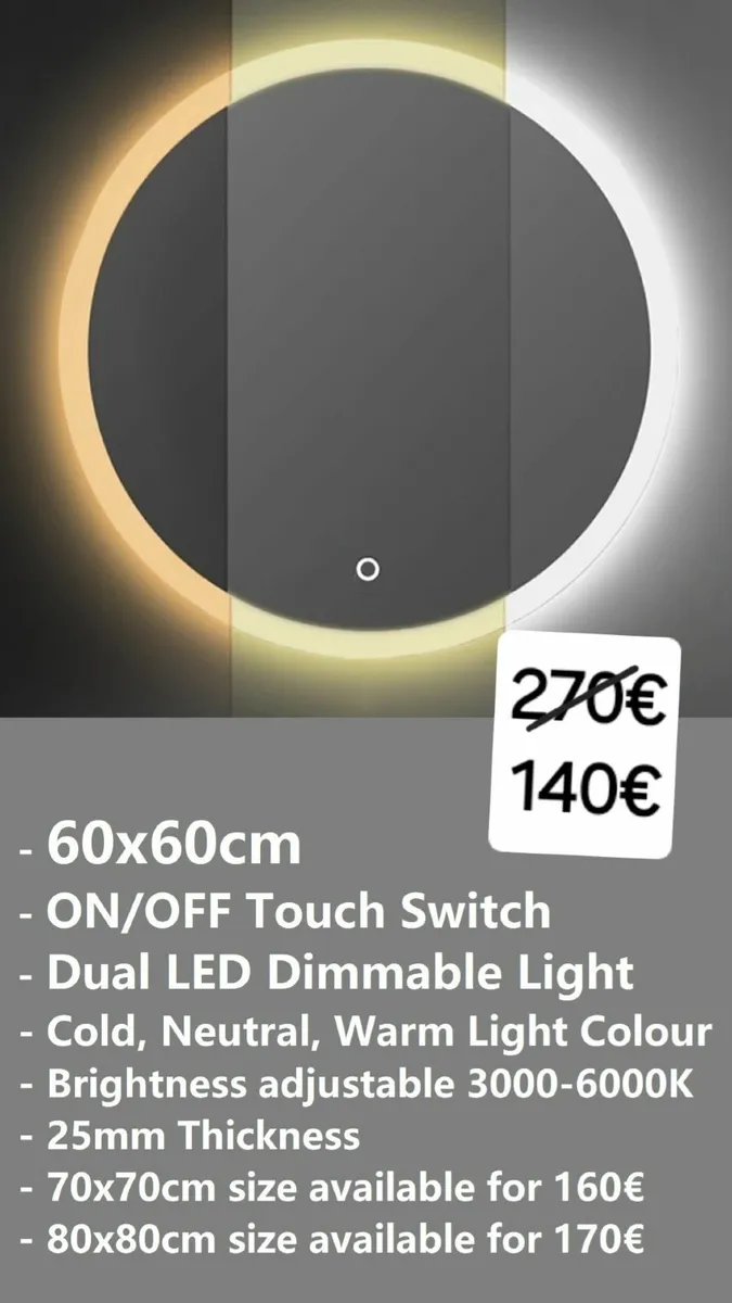 LED Bathroom Vanity Mirror - Image 1