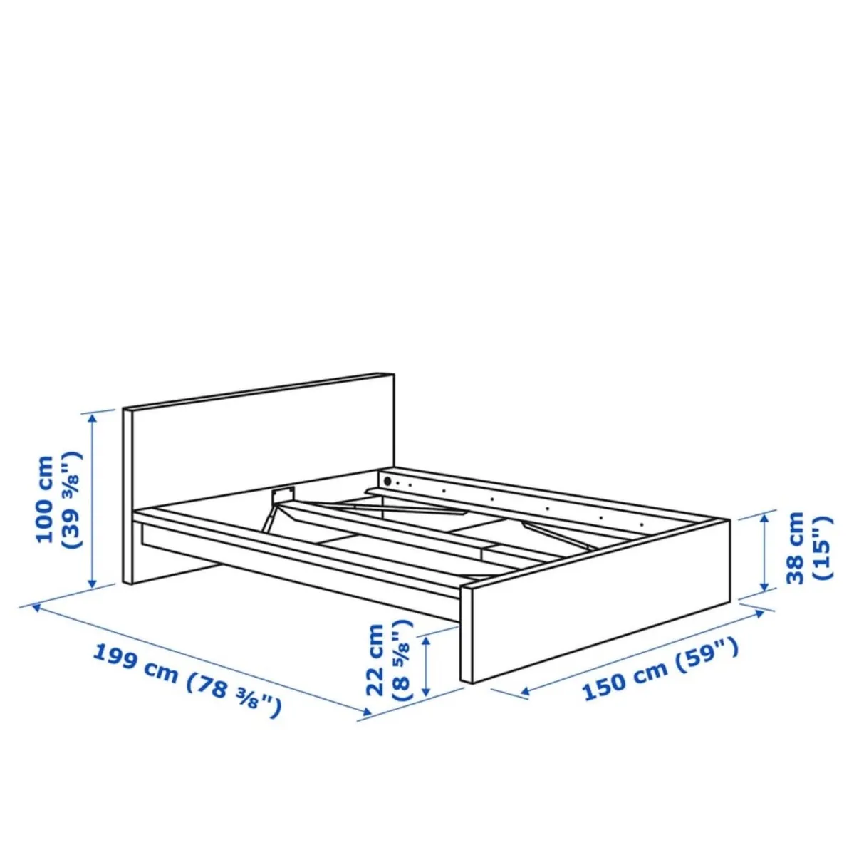 Standard double bed and mattress. Quick sale! - Image 3