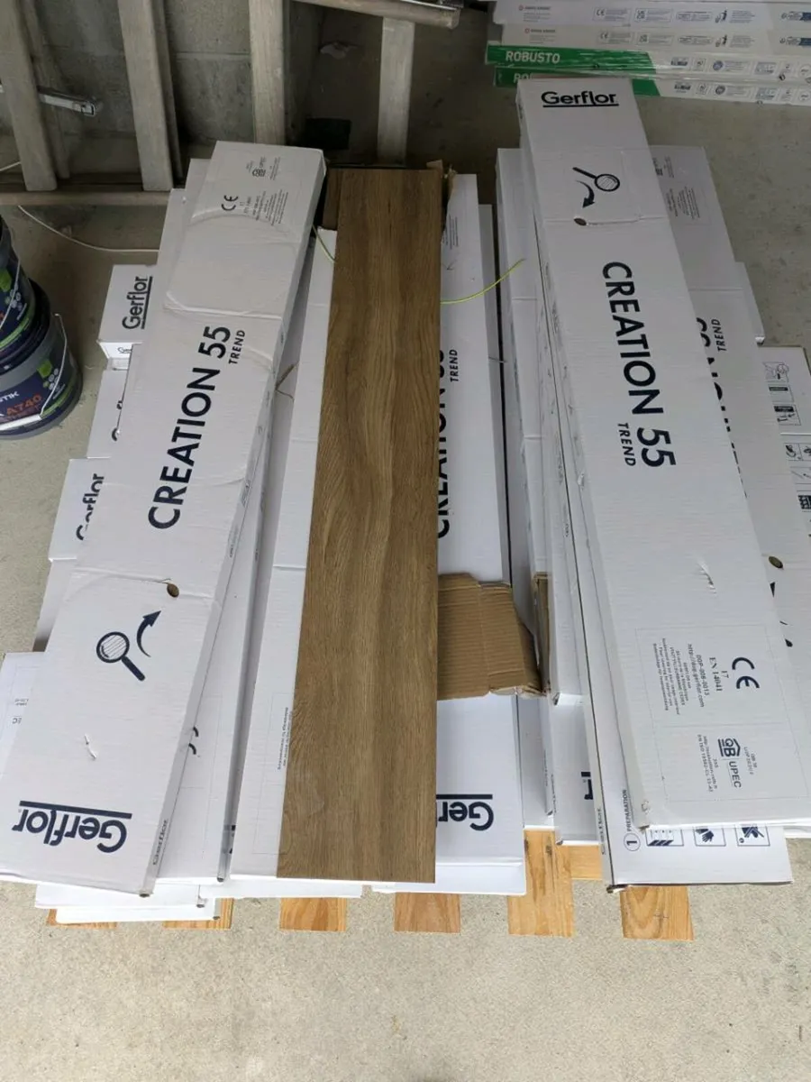 Gerflor LVT flooring 108 sq m and adhesive - Image 1