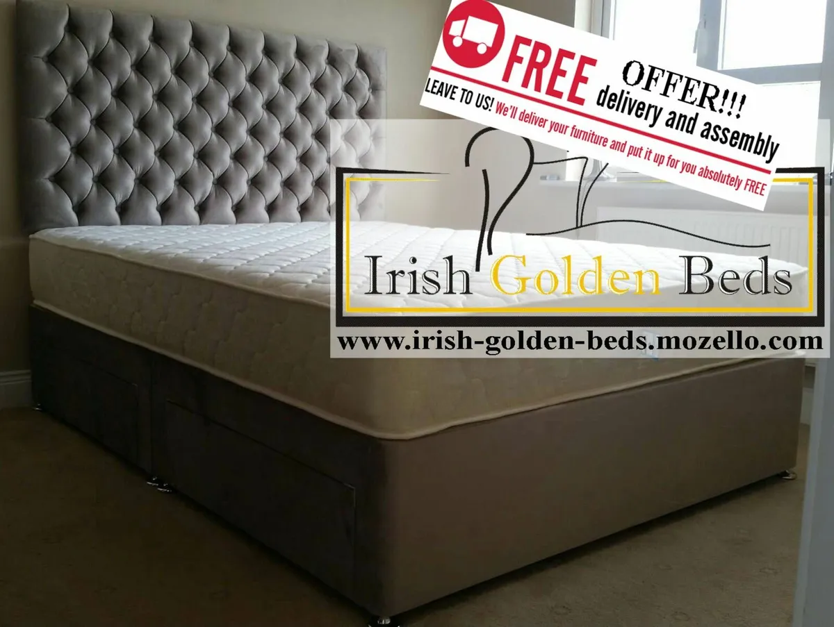 bed frame and headboard, free delivery - Image 1