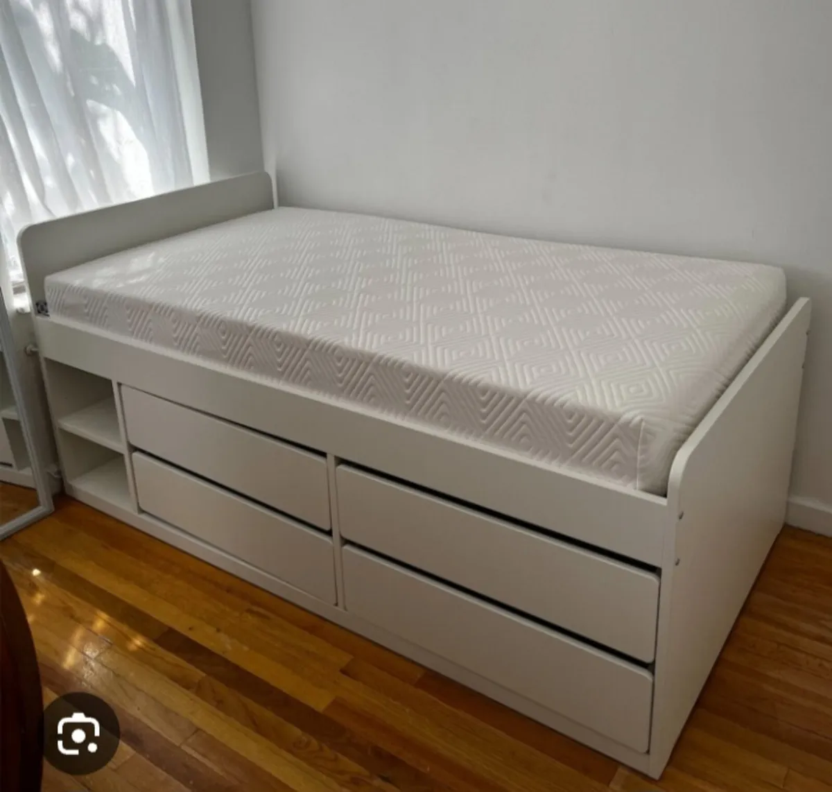 Slakt bed frame with storage Ikea - Image 2