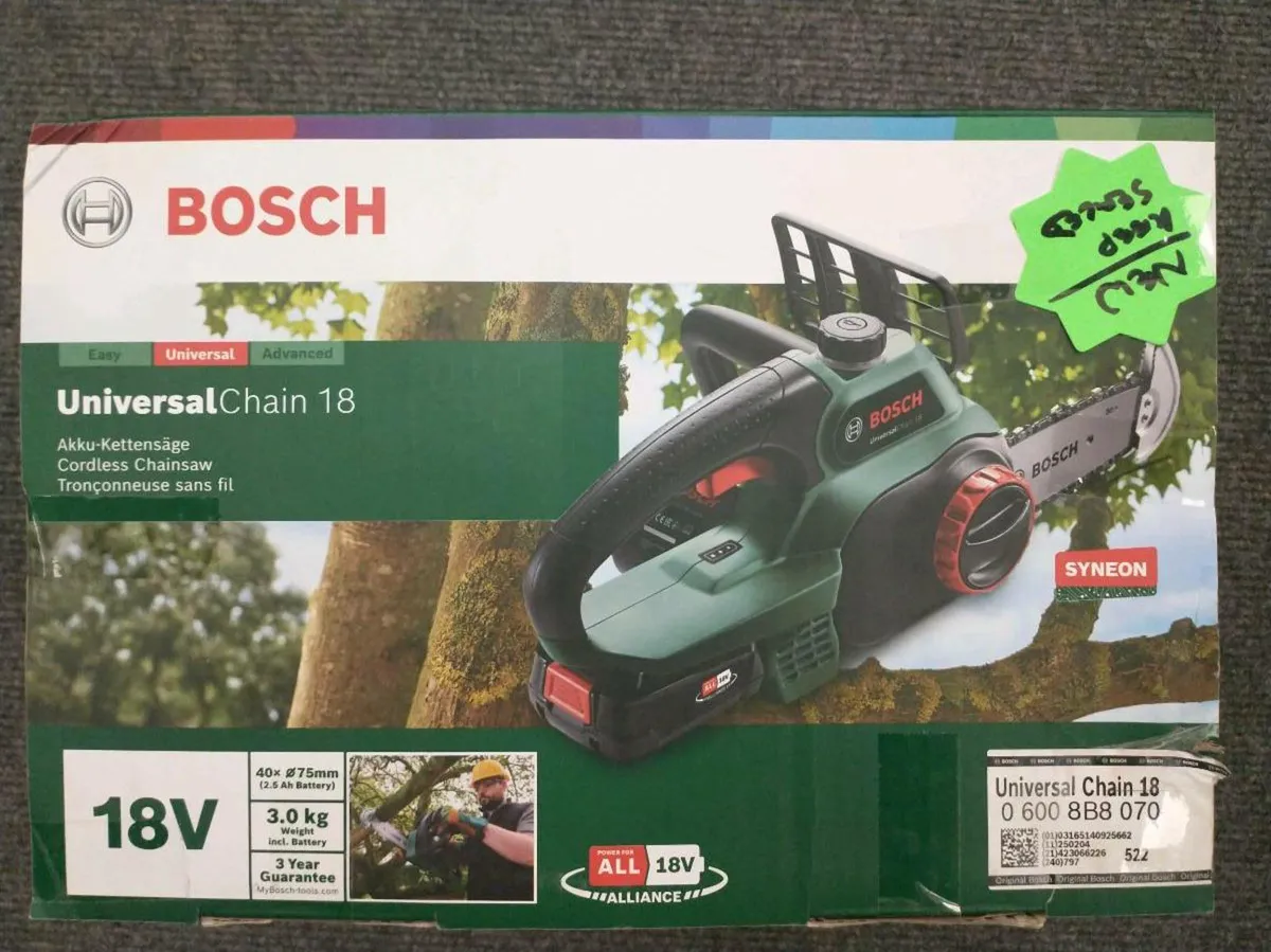 Bosch Universal Chain 18 Chainsaw New - Image 1