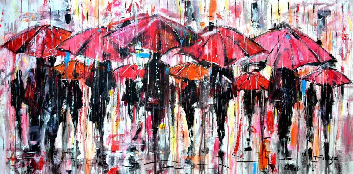 Piotr Piskorz- City of red umbrellas - Image 2