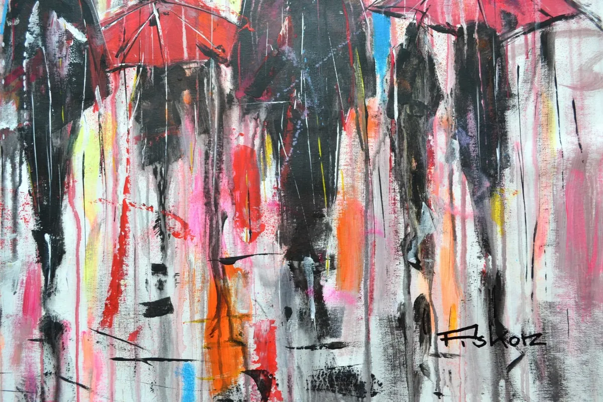 Piotr Piskorz- City of red umbrellas - Image 3