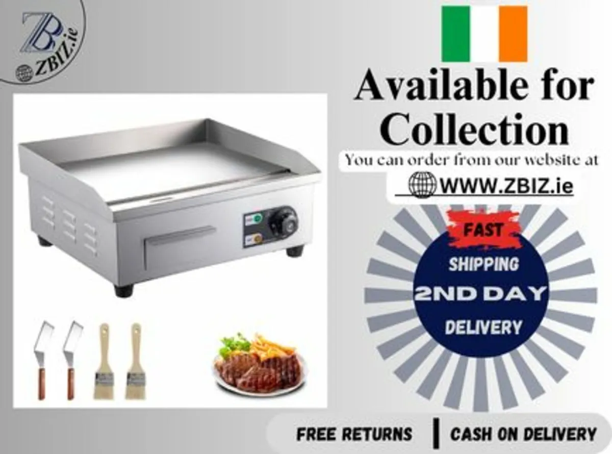 Electric Griddle Hotplate Commercial Flat Grill - Image 1