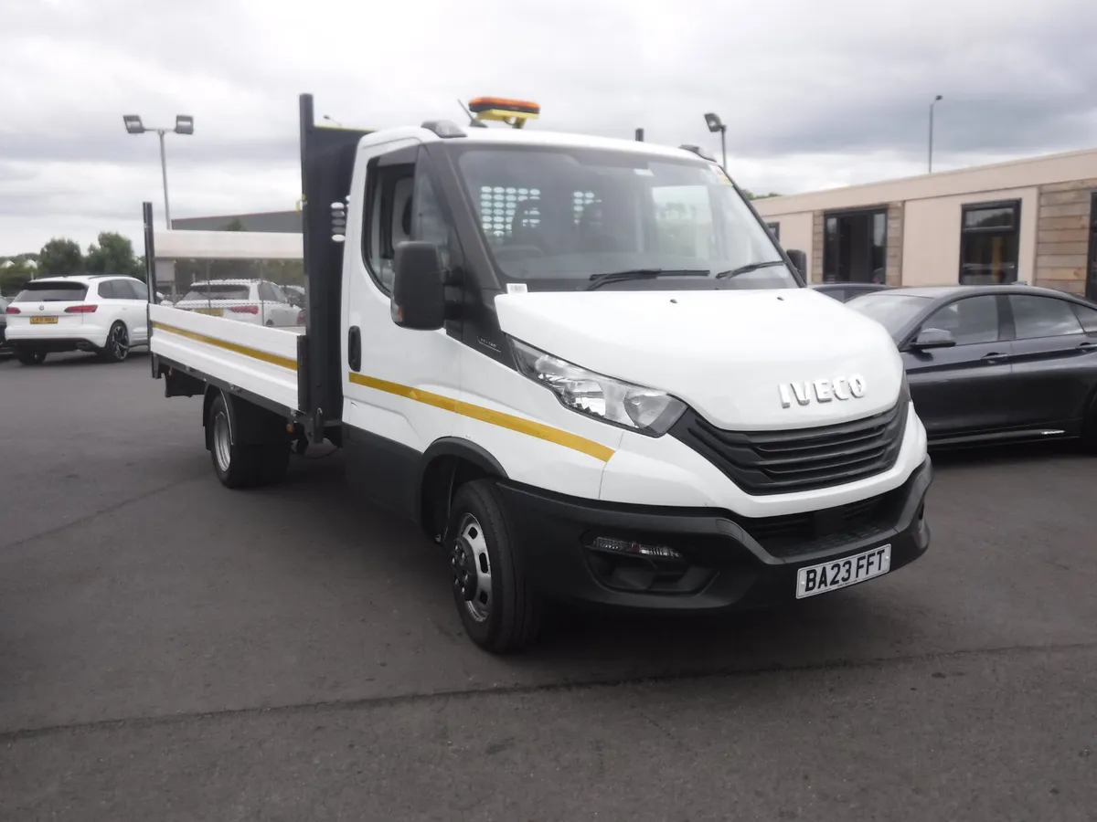 Iveco 35C 14 2023 dropside with twin rear wheels. - Image 1