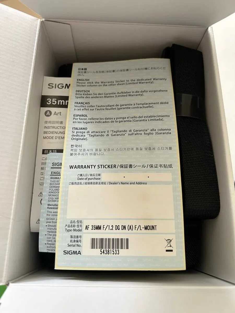 Sigma 35mm F1.2 DG DN Art L mount - Image 3