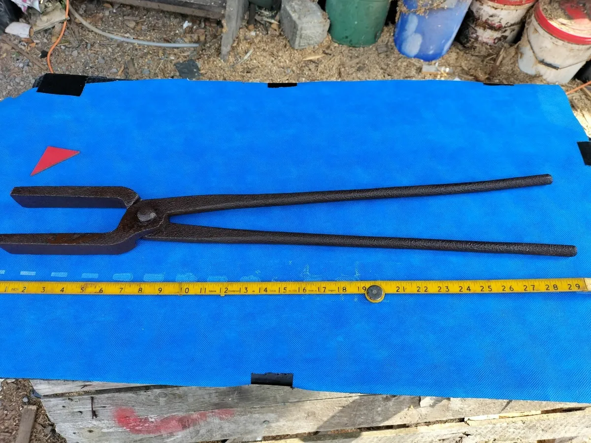 Large Blacksmiths Tongs - Image 1