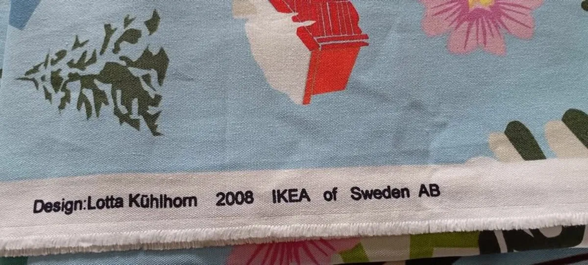 RARE FIND, Vintage 2008 Ikea Fabric - Image 2