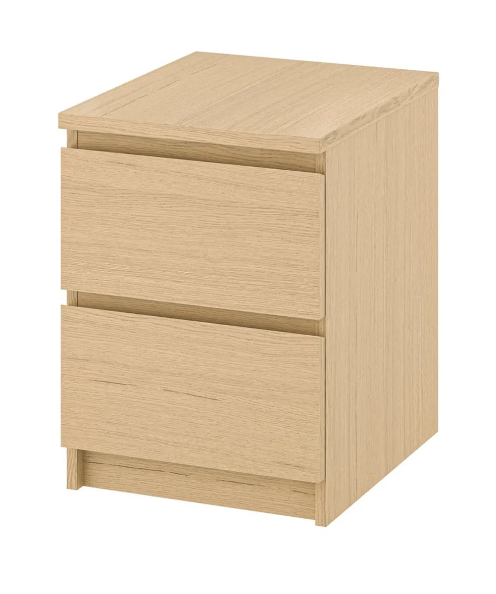 2 Solid wood + 2 ikea bedside drawers. Quick sale! - Image 2