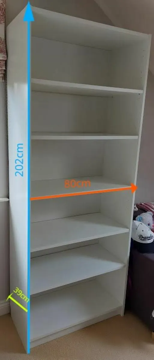 Bookshelf (White) - Image 2