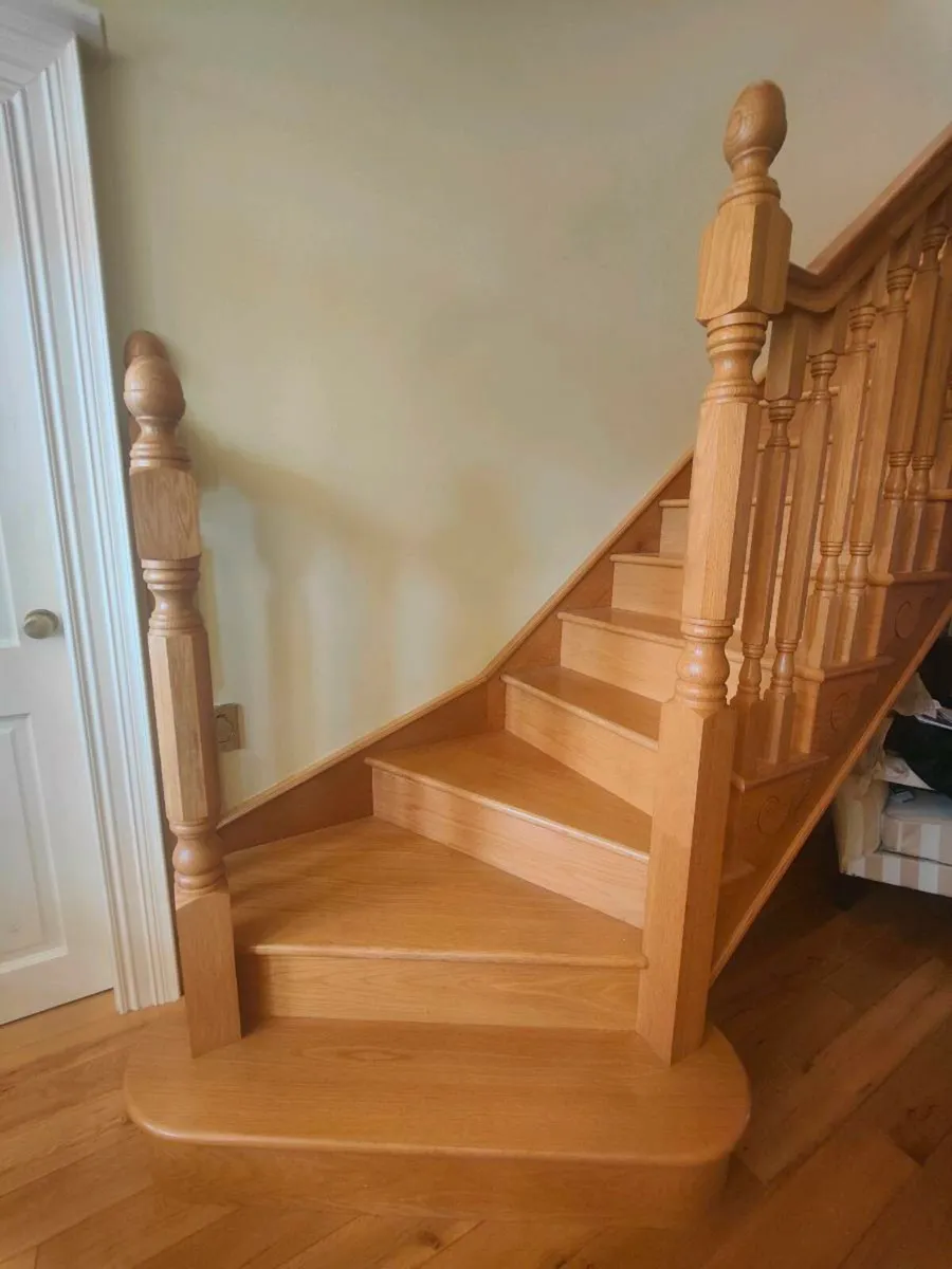 Solid Oak String Cut Stairs - Image 4