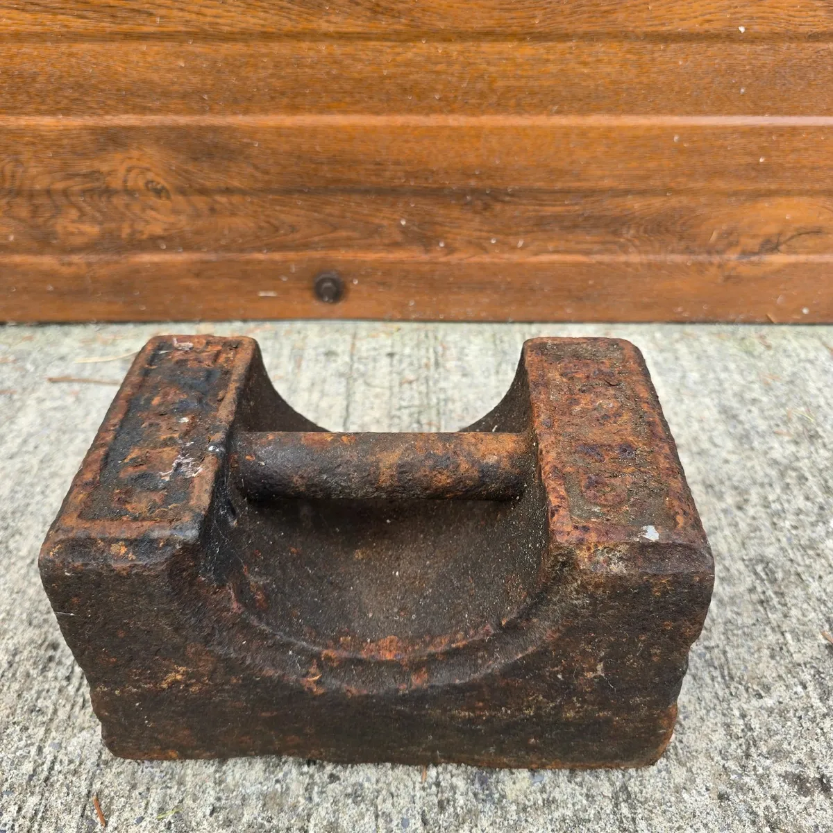 Vintage Cast Iron 25kg Weight Industrial - Image 4