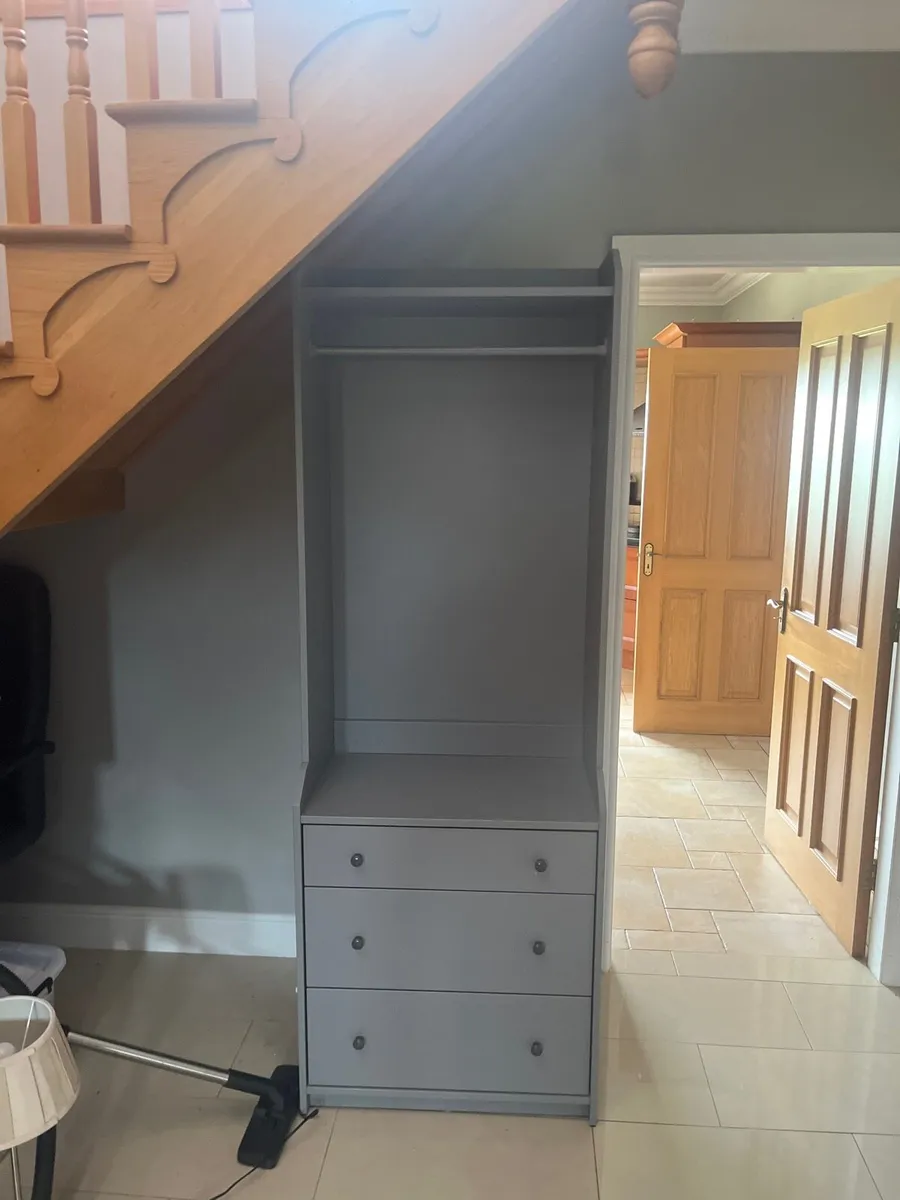 Open wardrobe with 3 drawers,70x199 cm - Image 1