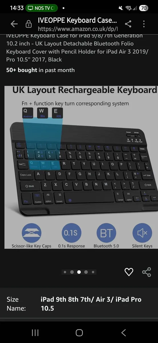 Bluetooth keyboard ipad - Image 3