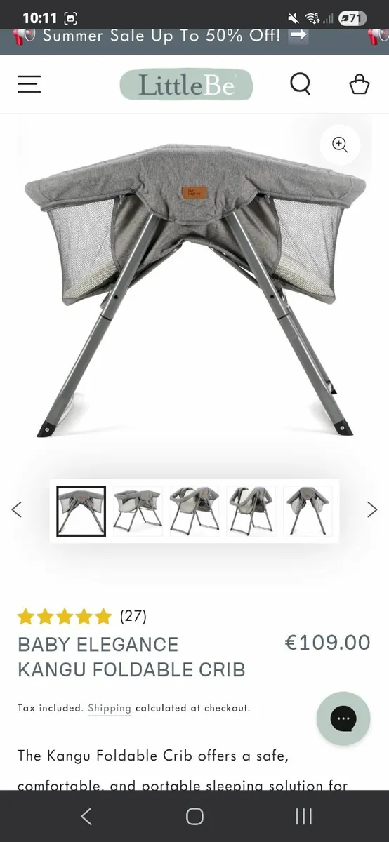 Baby travel cot - Image 2