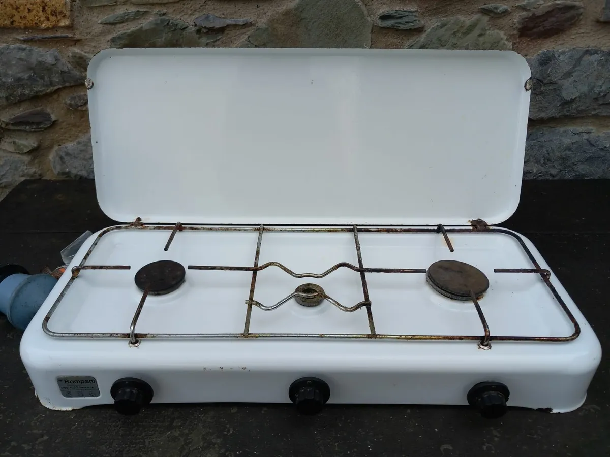 Camping Hob with full gas cylinder - Image 3