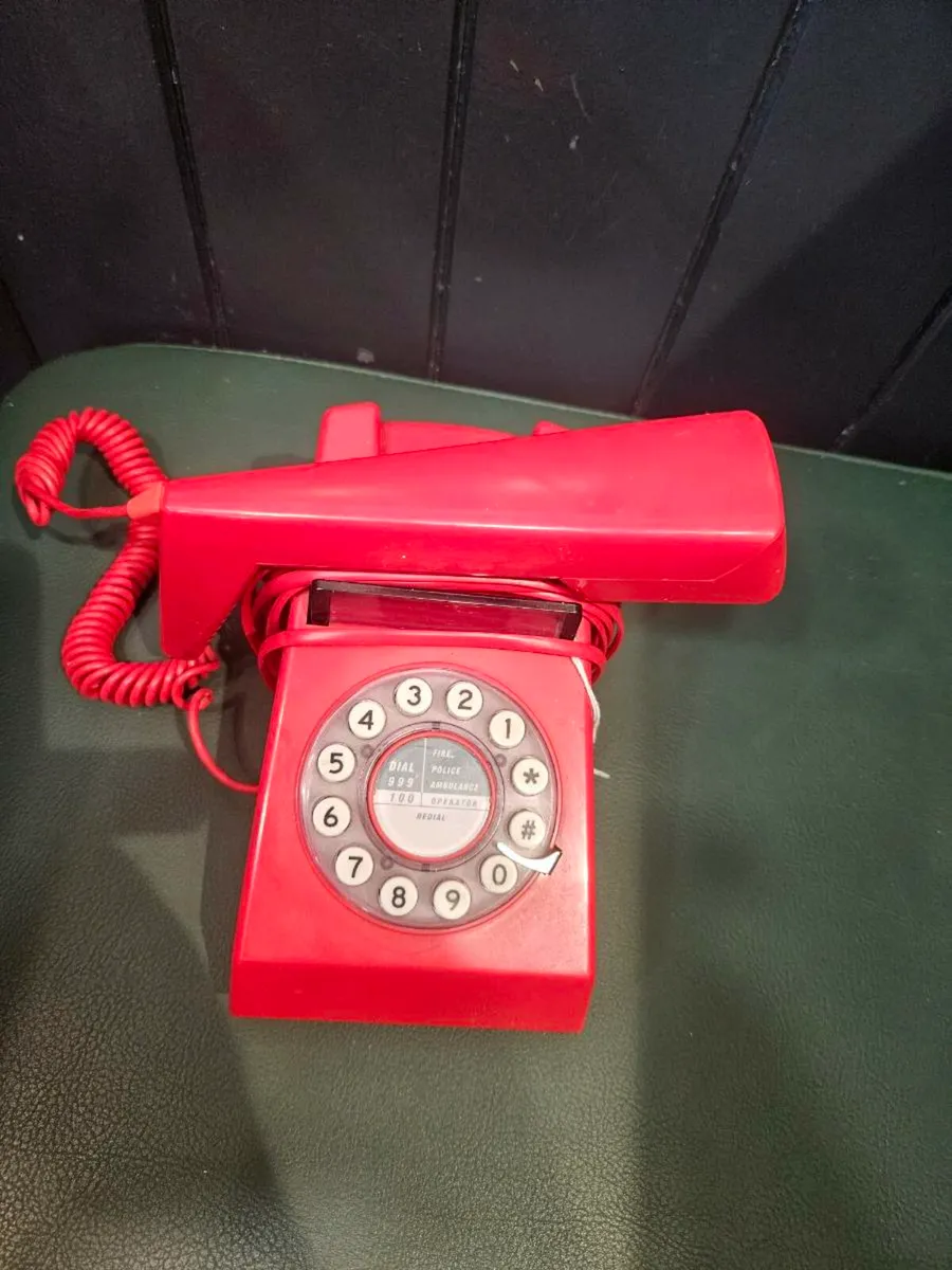 Vintage Red Telephone - Image 2