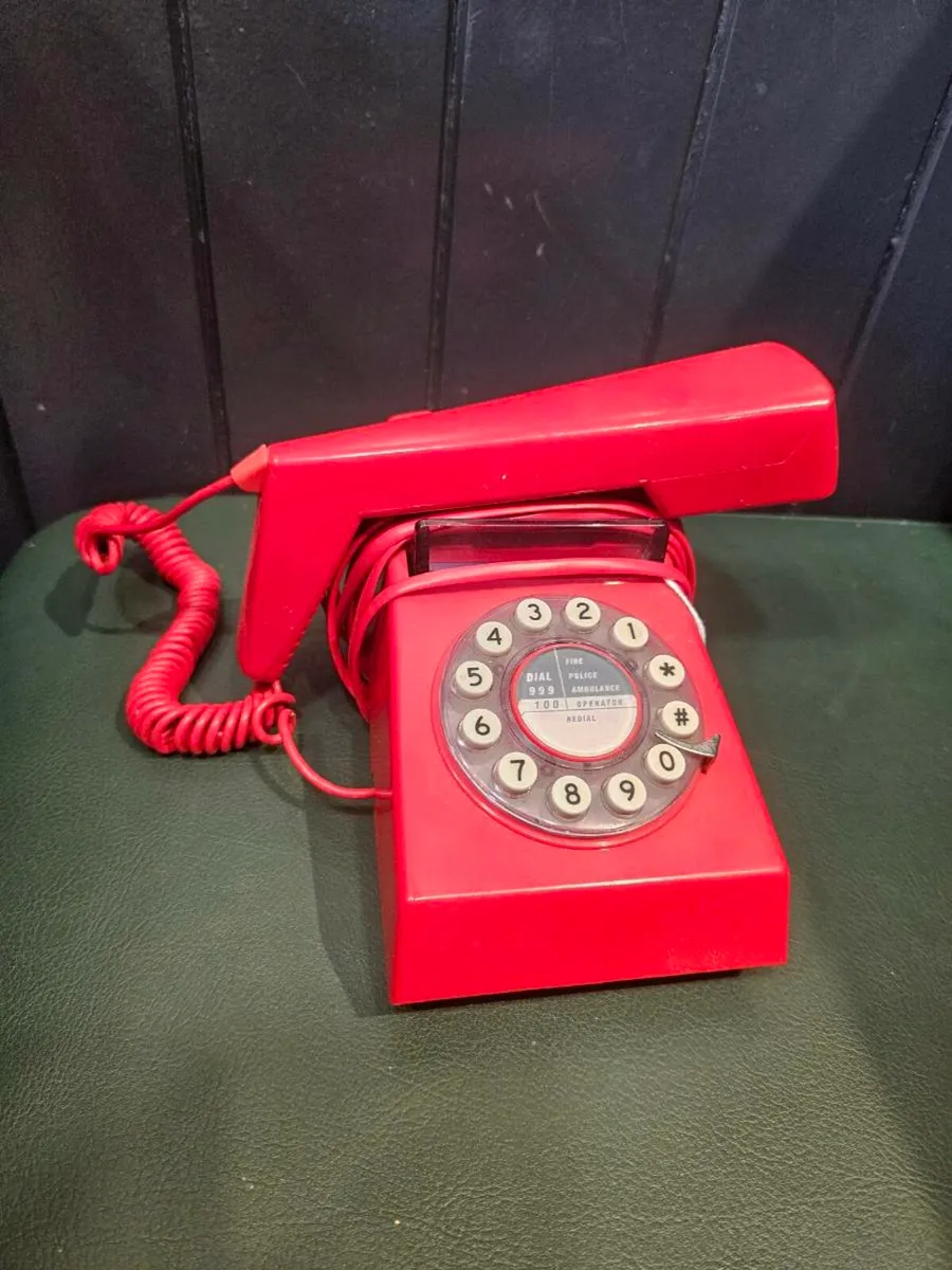 Vintage Red Telephone - Image 3
