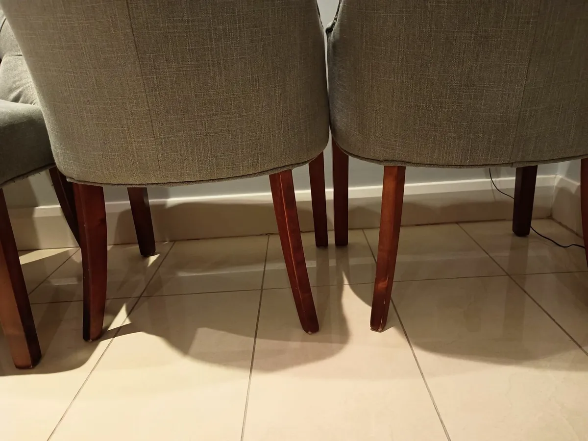 Pair of Carver Chairs - Grey - Image 2