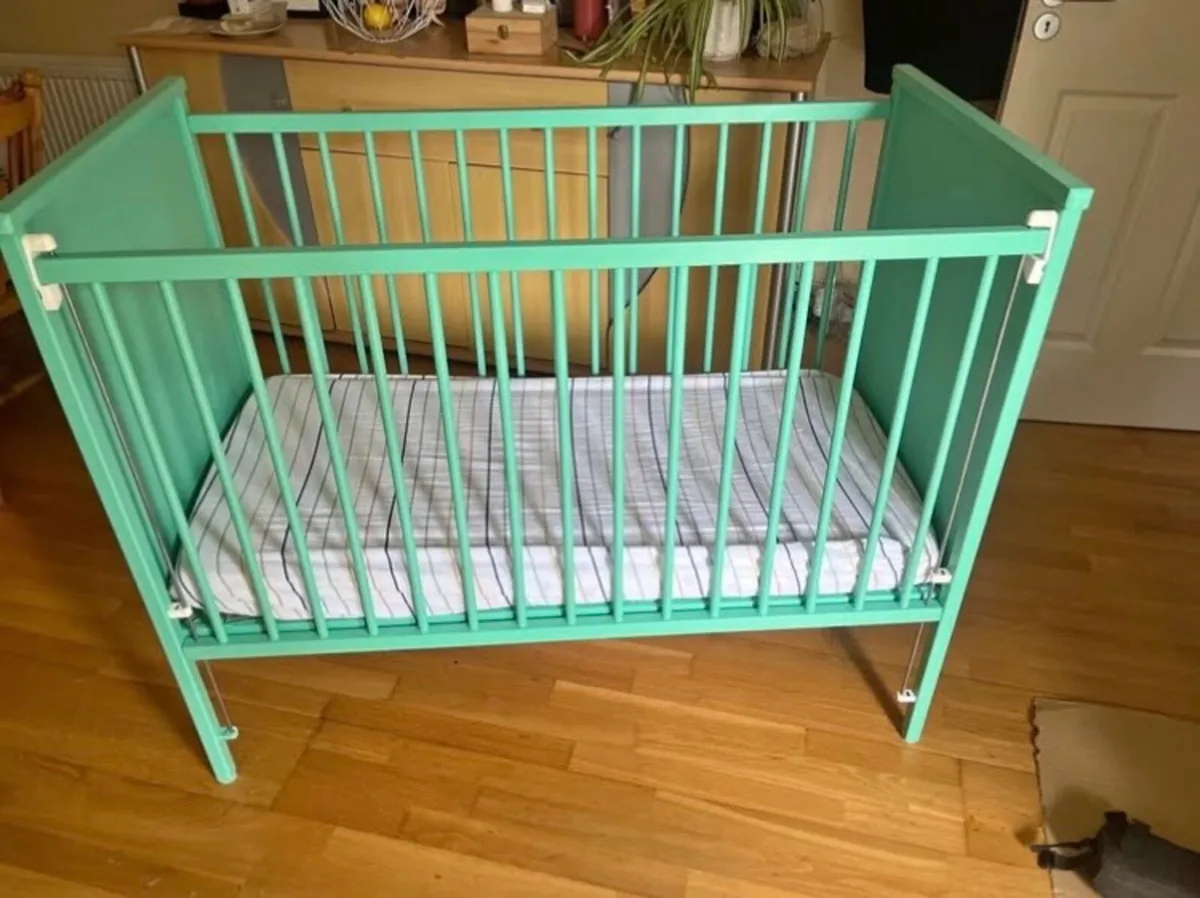 Baby Cot With Mattress - Image 1