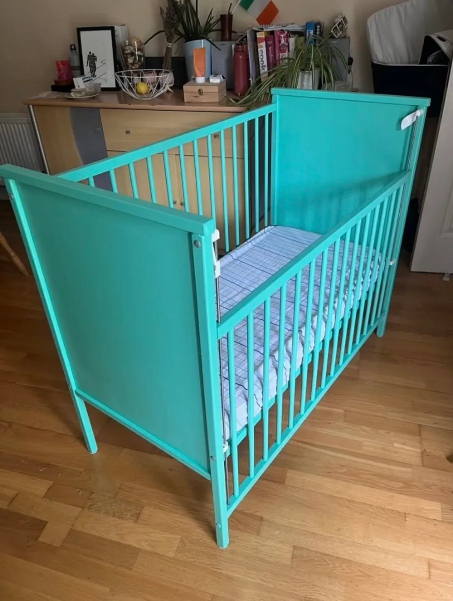 Baby Cot With Mattress - Image 2