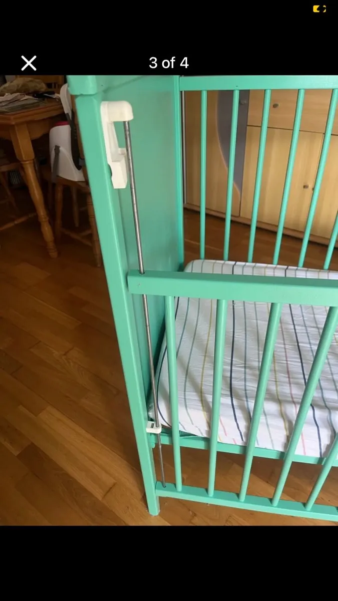 Baby Cot With Mattress - Image 4