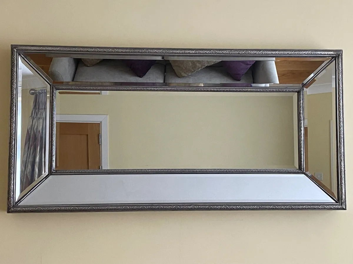 Rectangular living room mirror for sale - Image 1