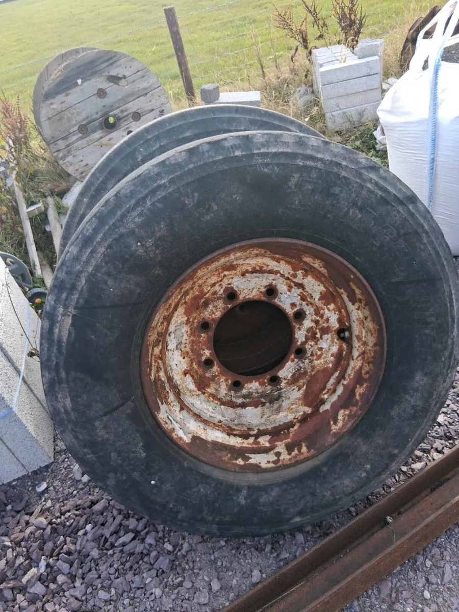 8 stud rims and tyres - Image 1